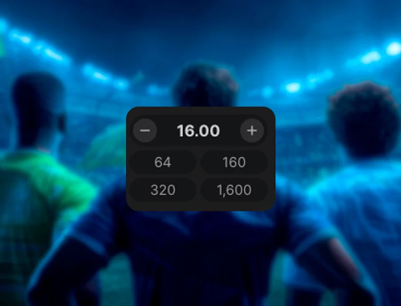 Selecting a bet amount in a game