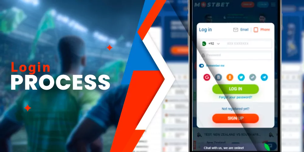 The process of creating an account and logging in
